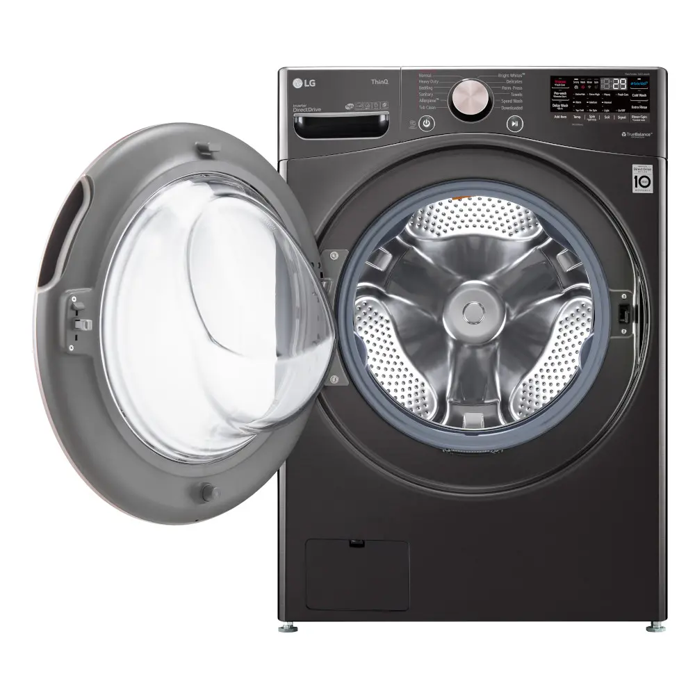 WM4000HBA LG Large Capacity Smart Front Load Washer with TurboWash 360° and WiFi - 4.5 cu. ft. Black Steel-5