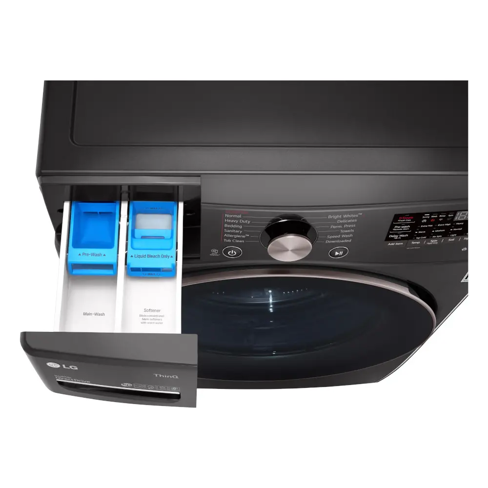 WM4000HBA LG Large Capacity Smart Front Load Washer with TurboWash 360° and WiFi - 4.5 cu. ft. Black Steel-7