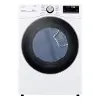 DLEX4000W Ultra Large Capacity Smart Front Load Electric Dryer with TurboSteam™ and Built-In Intelligence - 7.4 cu. ft. White