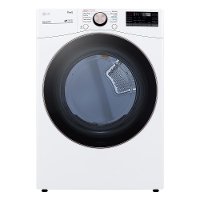 DLEX4000W Ultra Large Capacity Smart Front Load Electric Dryer with TurboSteam™ and Built-In Intelligence - 7.4 cu. ft. White
