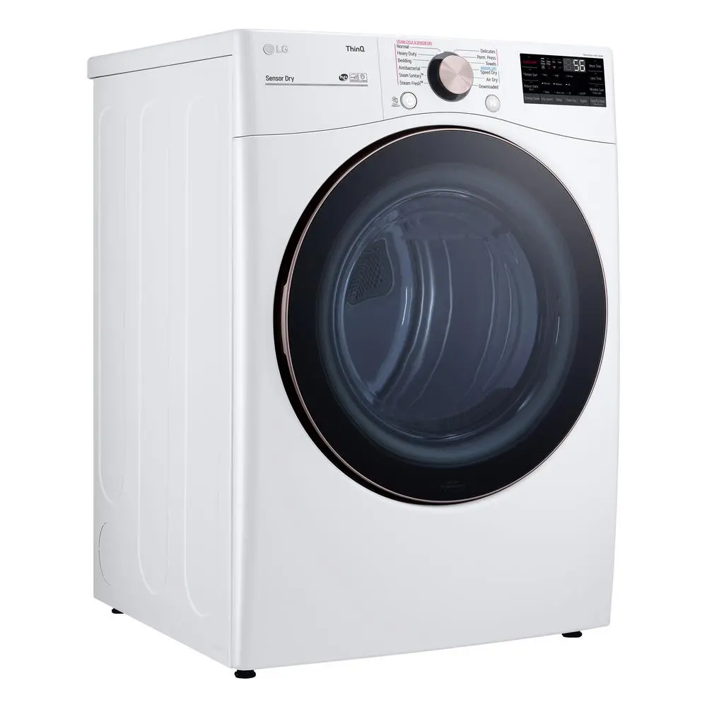 DLEX4000W Ultra Large Capacity Smart Front Load Electric Dryer with TurboSteam™ and Built-In Intelligence - 7.4 cu. ft. White-4