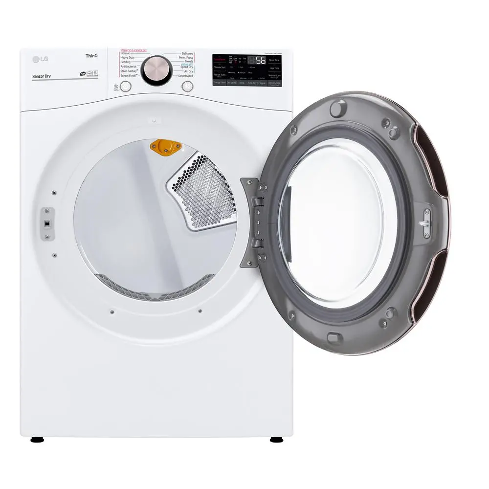 DLEX4000W Ultra Large Capacity Smart Front Load Electric Dryer with TurboSteam™ and Built-In Intelligence - 7.4 cu. ft. White-6