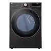 DLEX4000B Ultra Large Capacity Smart Front Load Electric Dryer with TurboSteam™ and Built-In Intelligence - 7.4 cu. ft. Black Stainless Steel