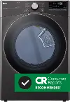 DLEX4000B Ultra Large Capacity Smart Front Load Electric Dryer with TurboSteam™ and Built-In Intelligence - 7.4 cu. ft. Black Stainless Steel