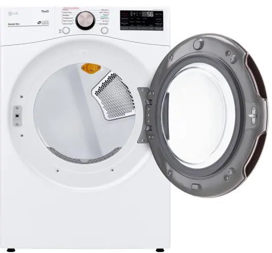DLGX4001W Ultra Large Capacity Smart Front Load Gas Dryer with TurboSteam™ and Built-In Intelligence - 7.4 cu. ft. White-2