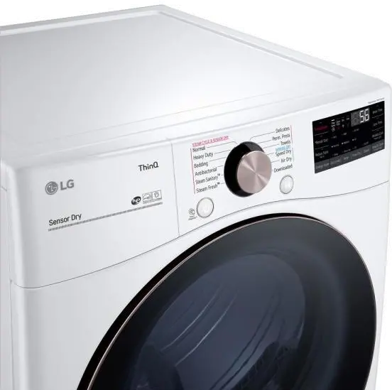 DLGX4001W Ultra Large Capacity Smart Front Load Gas Dryer with TurboSteam™ and Built-In Intelligence - 7.4 cu. ft. White-4