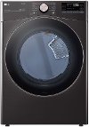 DLGX4001B LG Smart Front Load Gas Dryer with TurboSteam and Built-In Intelligence - 7.4 cu. ft. Black Steel