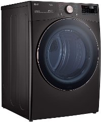 DLGX4001B LG Smart Front Load Gas Dryer with TurboSteam and Built-In Intelligence - 7.4 cu. ft. Black Steel-2