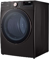 DLGX4001B LG Smart Front Load Gas Dryer with TurboSteam and Built-In Intelligence - 7.4 cu. ft. Black Steel-3