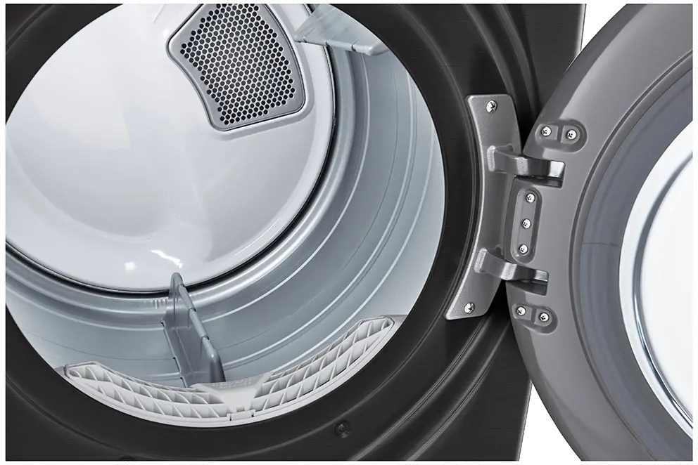 DLGX4001B LG Smart Front Load Gas Dryer with TurboSteam and Built-In Intelligence - 7.4 cu. ft. Black Steel-5