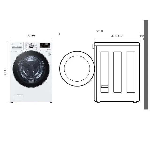 WM4200HWA LG Mega Capacity Smart Front Load Washer with TurboWash 360° - 5.0 cu. ft.-4