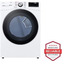 DLEX4200W LG Ultra Large Capacity Smart wi-fi Enabled Front Load Dryer - 7.4 cu. ft. White