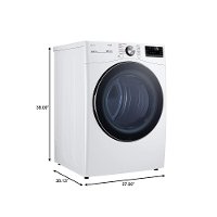 DLEX4200W LG Ultra Large Capacity Smart wi-fi Enabled Front Load Dryer - 7.4 cu. ft. White-4