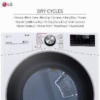 DLEX4200W LG Ultra Large Capacity Smart wi-fi Enabled Front Load Dryer - 7.4 cu. ft. White-5
