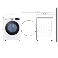 DLEX4200W LG Ultra Large Capacity Smart wi-fi Enabled Front Load Dryer - 7.4 cu. ft. White-7
