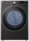 DLEX4200B LG Ultra Large Capacity Smart Electric Front Load Dryer - 7.4 cu. ft. Black Stainless Steel