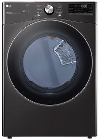 DLEX4200B LG Ultra Large Capacity Smart Electric Front Load Dryer - 7.4 cu. ft. Black Stainless Steel