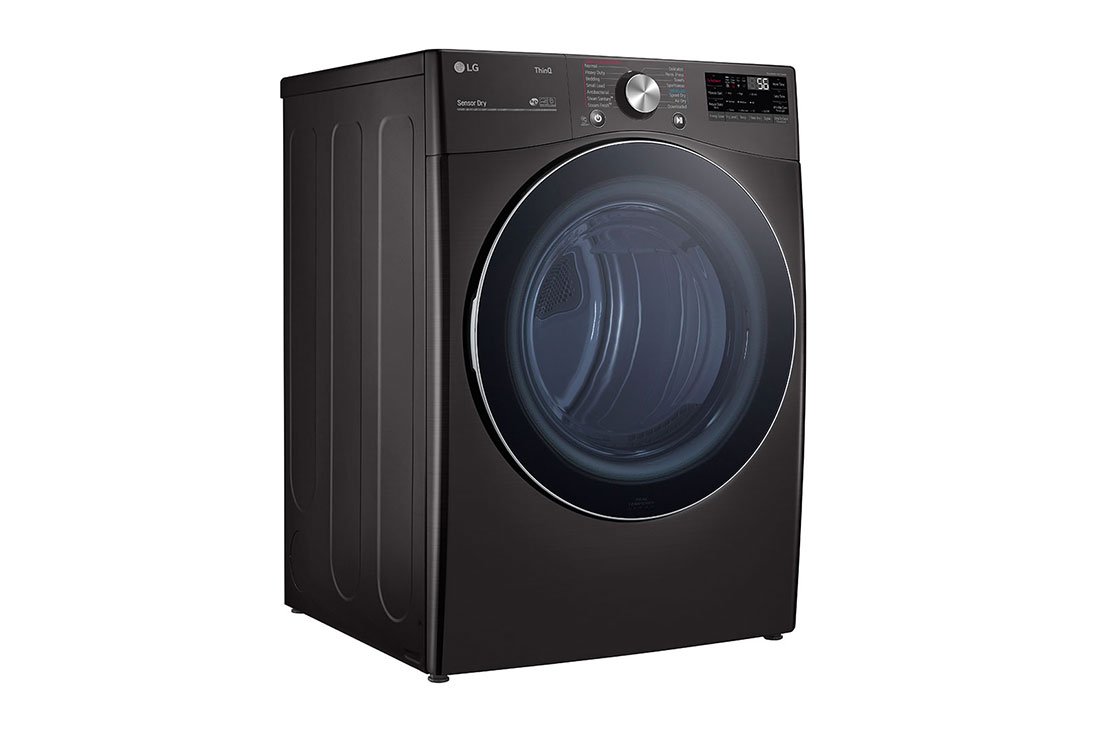 DLEX4200B LG Ultra Large Capacity Smart Electric Front Load Dryer - 7.4 cu. ft. Black Steel-8