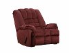 Wine Red Casual Rocker Recliner - Malibu