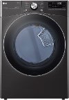 DLGX4201B LG Ultra Large Capacity Smart Dryer with TurboSteam and Built-In Intelligence - Black Steel 7.4 cu. ft.