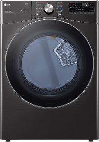DLGX4201B LG Ultra Large Capacity Smart Dryer with TurboSteam and Built-In Intelligence - Black Steel 7.4 cu. ft.