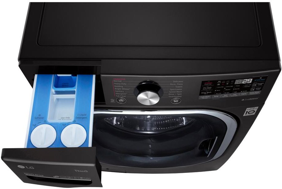 WM4500HBA LG Mega Capacity Smart Front Load Washer with Built-In Intelligence - 5.0 cu. ft. Black Steel-6