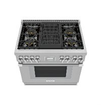 PRG364WLH Thermador 36 Inch Pro Harmony Convection Gas Range - 4.9 cu. ft., Stainless Steel-2