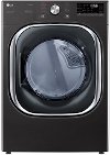 DLEX4500B LG Smart Front Load Dryer with TurboSteam and Built-In Intelligence - 7.4 cu. ft. Black Steel