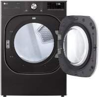 DLGX4501B LG Smart Front Load Dryer with TurboSteam and Built-In Intelligence - 7.4 cu. ft. Black Steel-2