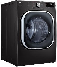 DLGX4501B LG Smart Front Load Dryer with TurboSteam and Built-In Intelligence - 7.4 cu. ft. Black Steel-3