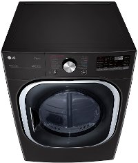 DLGX4501B LG Smart Front Load Dryer with TurboSteam and Built-In Intelligence - 7.4 cu. ft. Black Steel-4