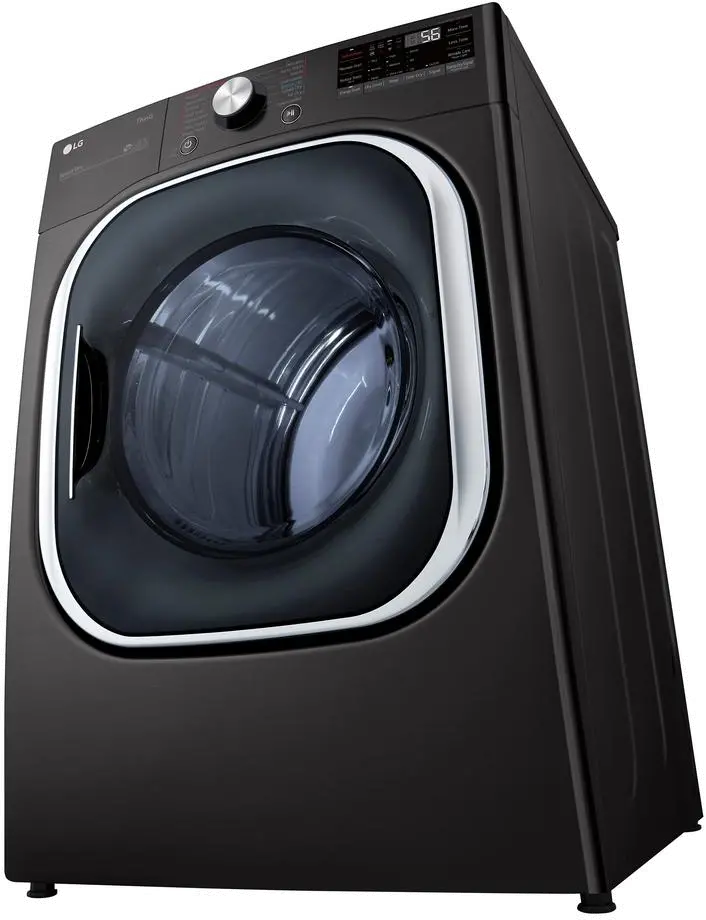 DLGX4501B LG Smart Front Load Dryer with TurboSteam and Built-In Intelligence - 7.4 cu. ft. Black Steel-5