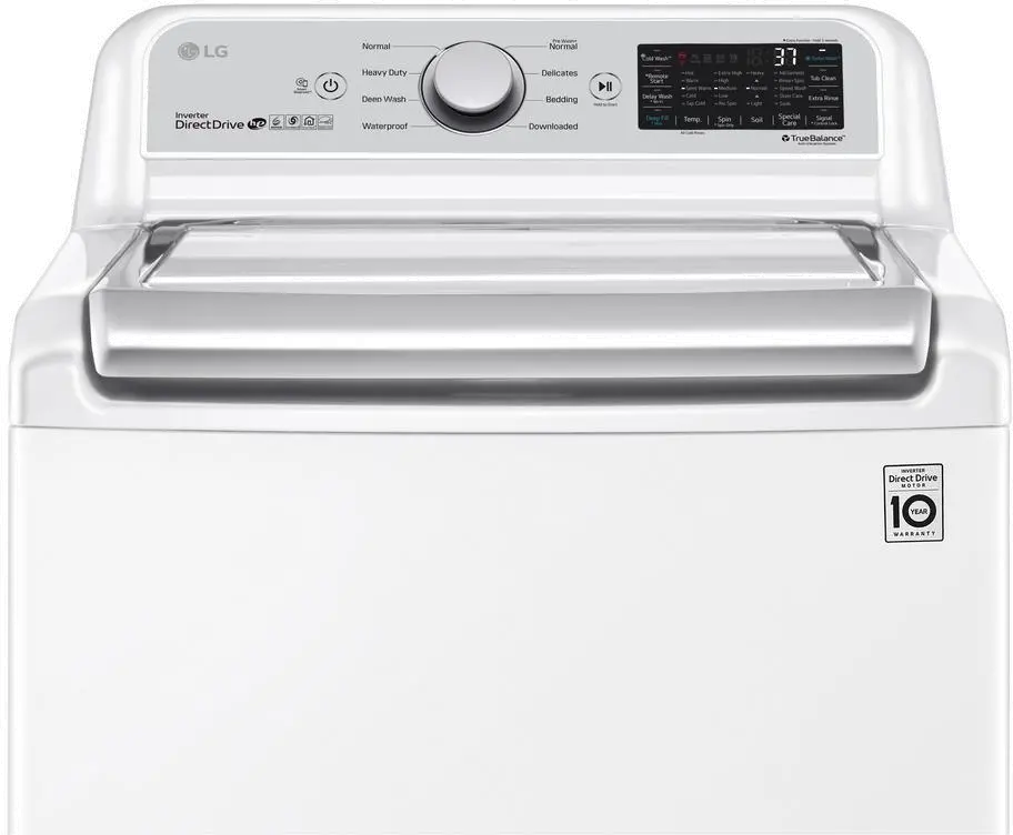 WT7305CW LG Mega Capacity Top Load Washer with Agitator - 4.8 cu. ft. White-2