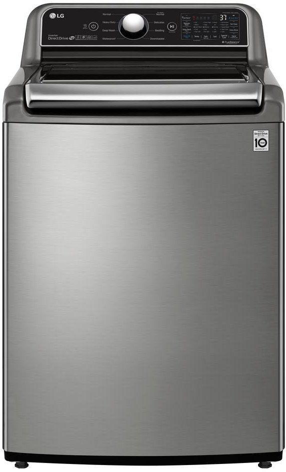 WT7305CV LG Top Load Washer - 4.8 cu. ft. Graphite Steel-1