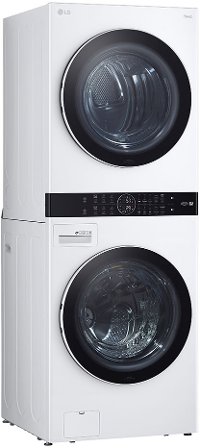 WKEX200HWA LG Single Unit Front Load LG WashTower with Center Control 4.5 cu. ft. Washer and 7.4 cu. ft. Electric Dryer - White-2