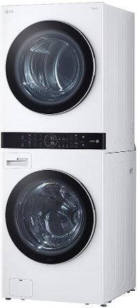 WKEX200HWA LG Single Unit Front Load LG WashTower with Center Control 4.5 cu. ft. Washer and 7.4 cu. ft. Electric Dryer - White-3
