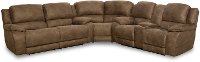3 Piece Espresso Brown Power Reclining Sectional - Explorer
