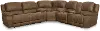 Clearance Explorer Brown 3 Piece Power Reclining Sectional