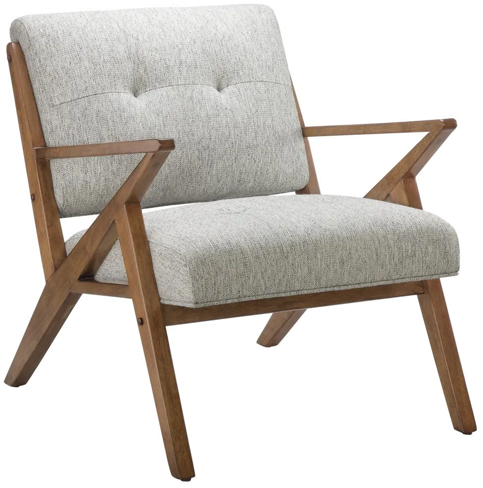 Rocket Mid Century Modern Light Gray Accent Chair-1