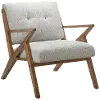 Rocket Mid Century Modern Light Gray Accent Chair