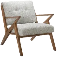 Rocket Mid Century Modern Light Gray Accent Chair