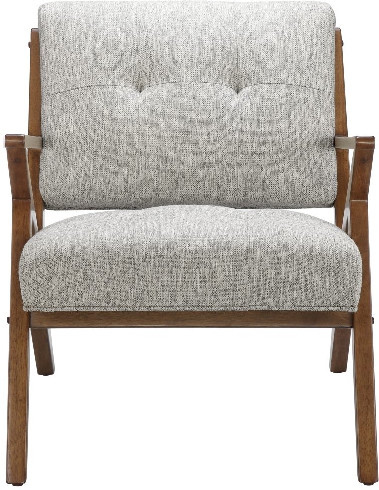 Rocket Mid Century Modern Light Gray Accent Chair-3