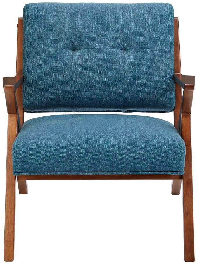 Rocket Mid Century Modern Blue Accent Chair-3