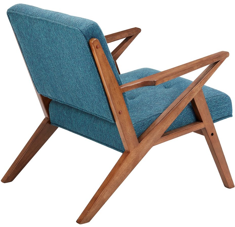Rocket Mid Century Modern Blue Accent Chair-4