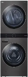 WKEX200HBA LG Single Unit Front Load WashTower - Black Steel