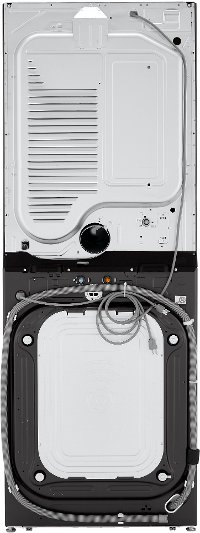 WKGX201HBA LG Single Unit Front Load LG WashTower with Center Control 4.5 cu. ft. Washer and 7.4 cu. ft. Gas Dryer - Black Steel-4