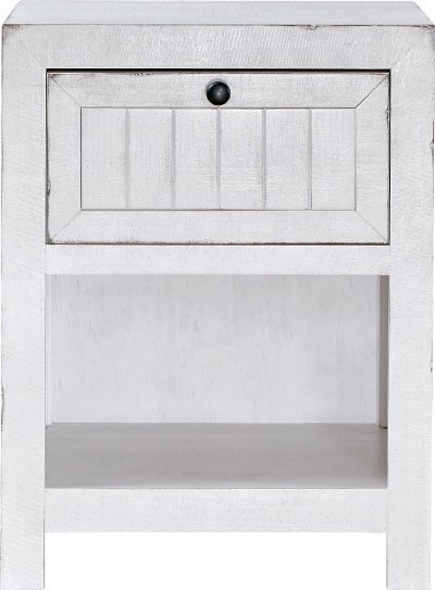 Sea Breeze Cottage White Nightstand