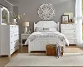 Sea Breeze White 4 Piece Queen Bedroom Set