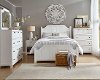 Cottage White 4 Piece King Bedroom Set - Sea Breeze