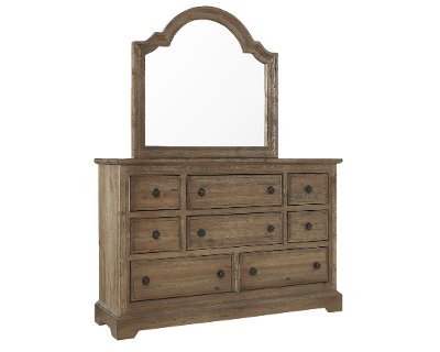 Traditional Caramel Pine Mirror - Wildfire